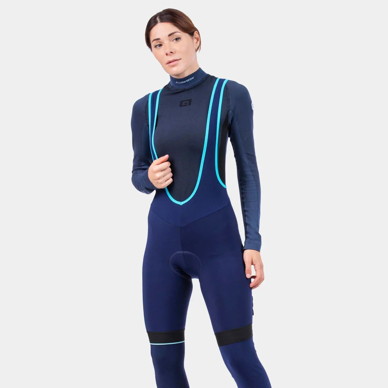 Ale Clothing K-Atmo 2.0 klimatik Ladies Bib Shorts Navy - FREE UK Shipping, FREE 365 Day Returns | Moto Central