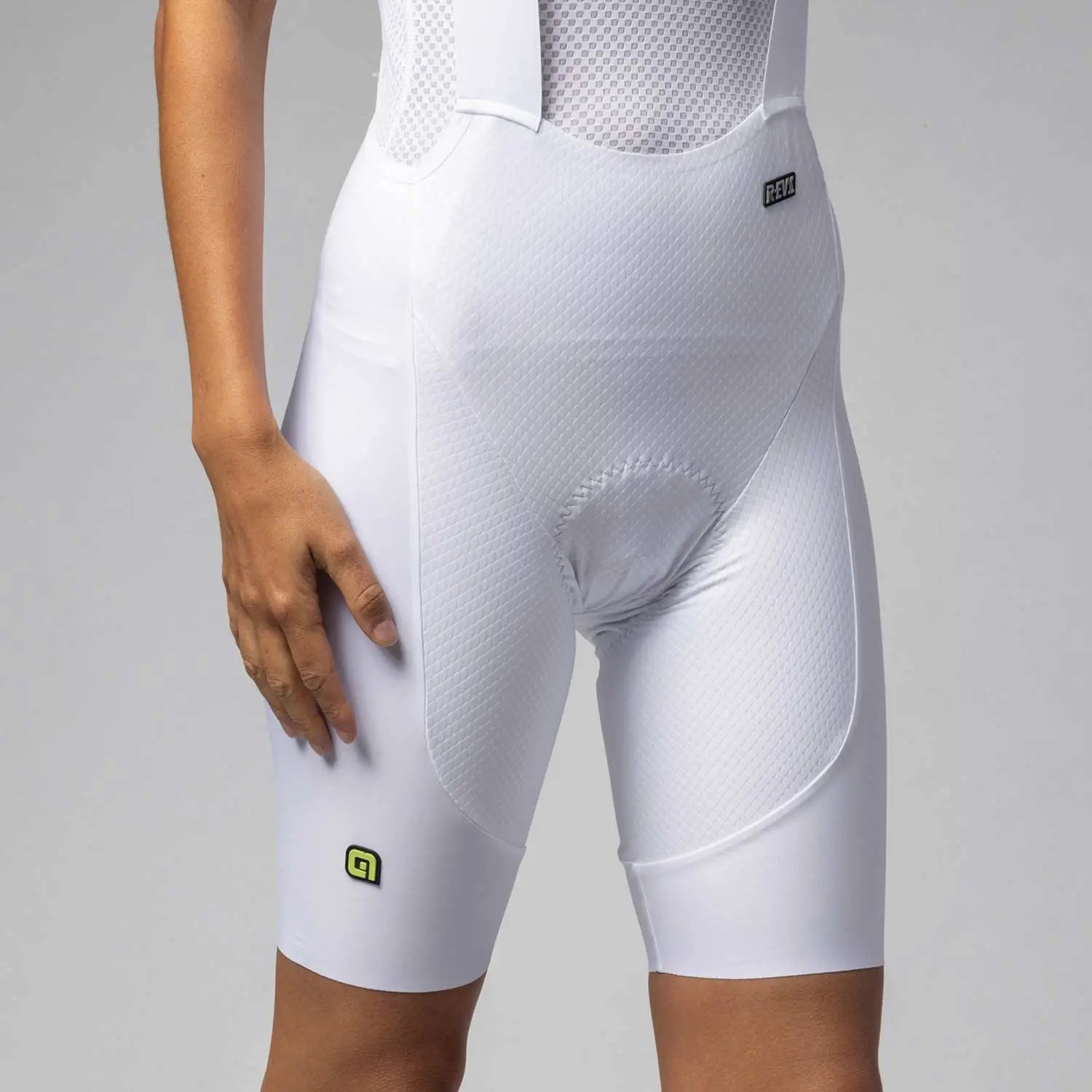 Ale Clothing Voltage R-EV1 Ladies Bib Shorts White - FREE UK Shipping, FREE 365 Day Returns | Moto Central
