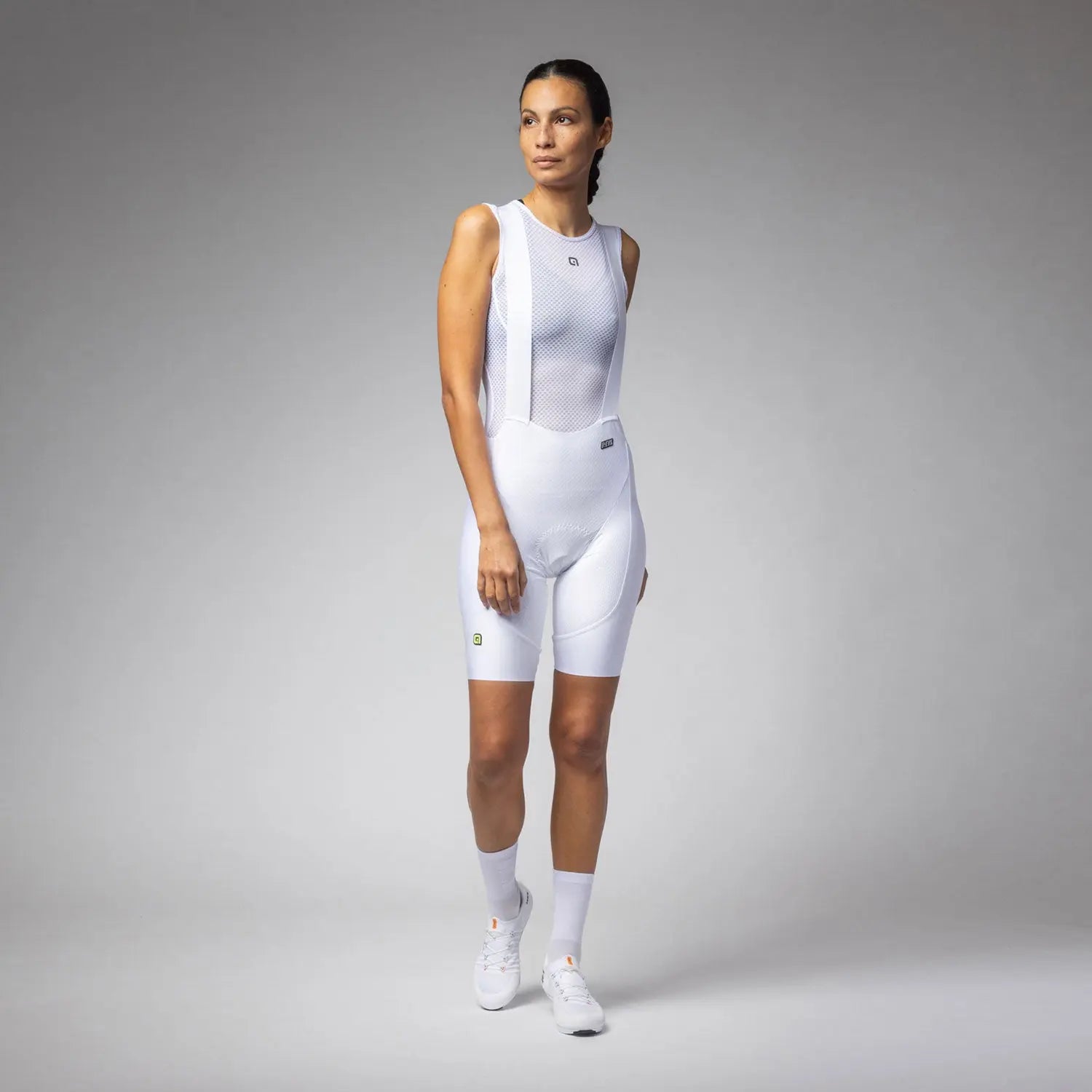 Ale Clothing Voltage R-EV1 Ladies Bib Shorts White - FREE UK Shipping, FREE 365 Day Returns | Moto Central