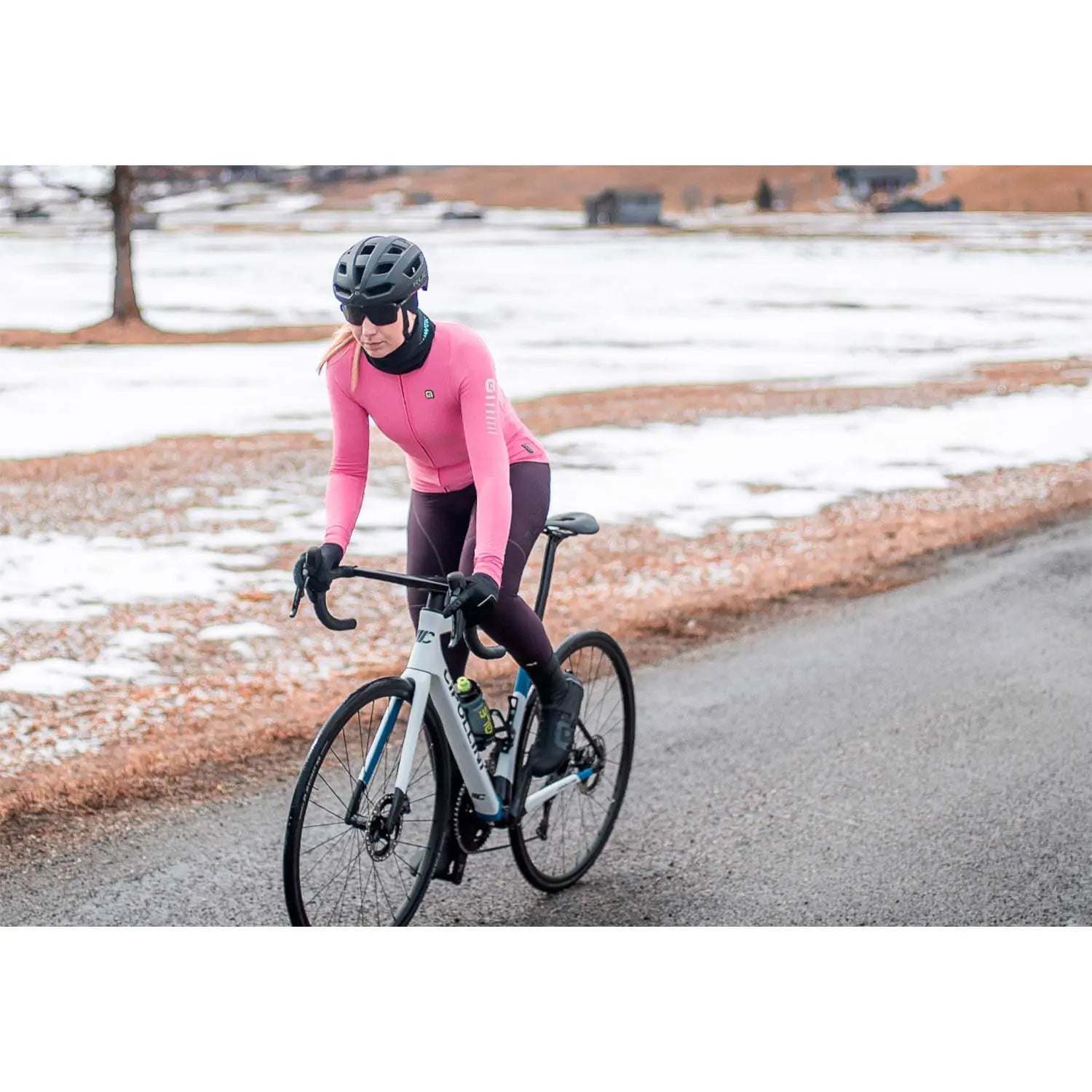 Ale Clothing Warm Race R-EV1 Ladies Long Sleeves Jersey Pink - FREE UK Shipping, FREE 365 Day Returns | Moto Central