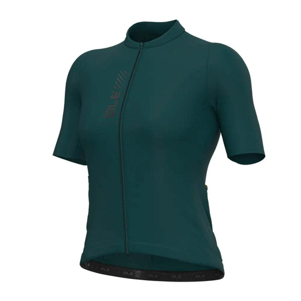 Ale Clothing Colour Block Off Road Pragma Ladies Short Sleeves Jersey Green - FREE UK Shipping, FREE 365 Day Returns | Moto Central