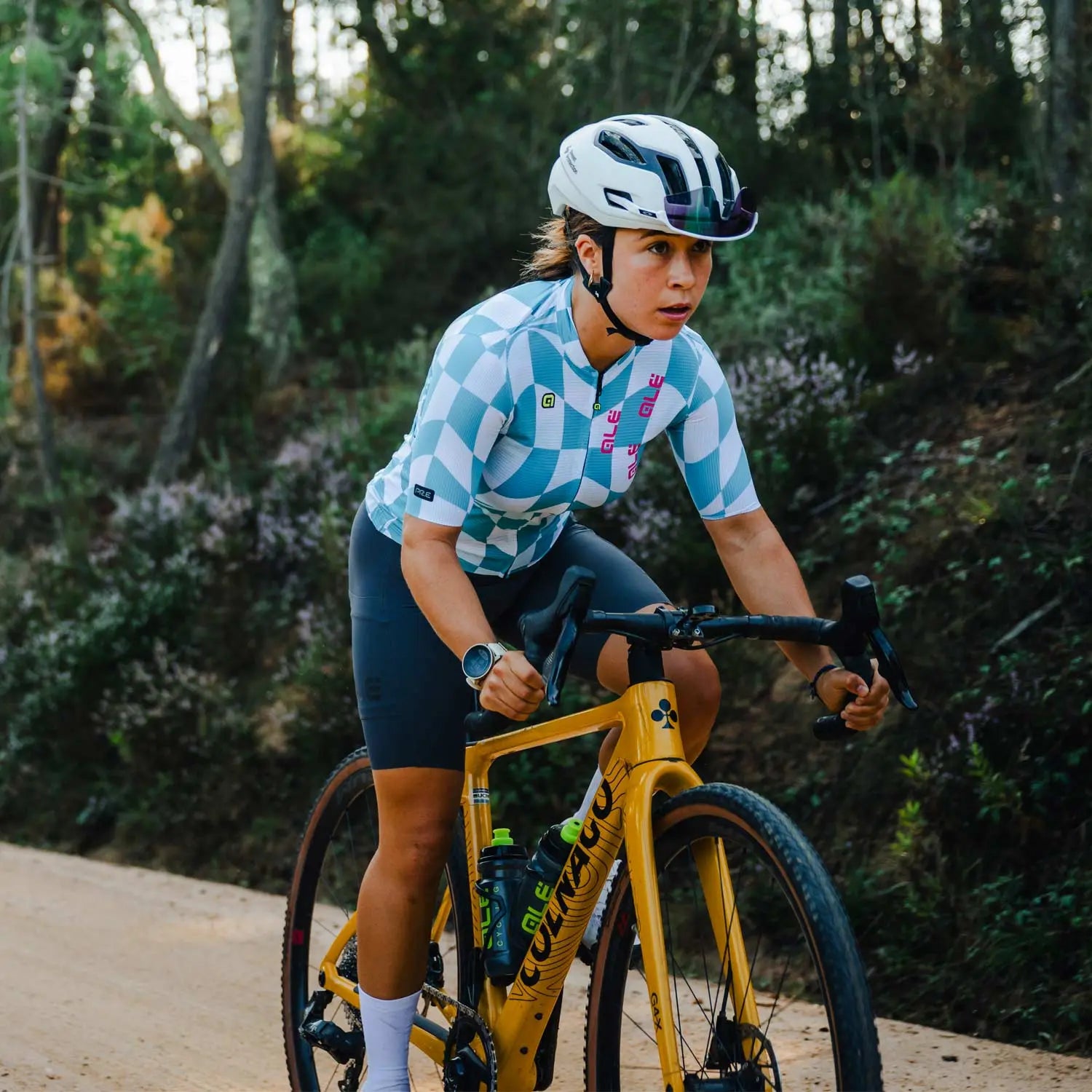 Ale Clothing Multiverso 2.0 PR-E Ladies Short Sleeves Jersey Cyan - FREE UK Shipping, FREE 365 Day Returns | Moto Central