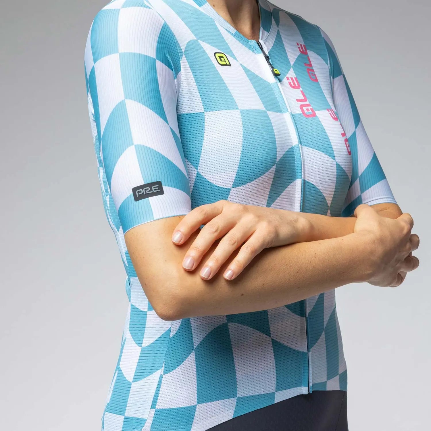 Ale Clothing Multiverso 2.0 PR-E Ladies Short Sleeves Jersey Cyan - FREE UK Shipping, FREE 365 Day Returns | Moto Central