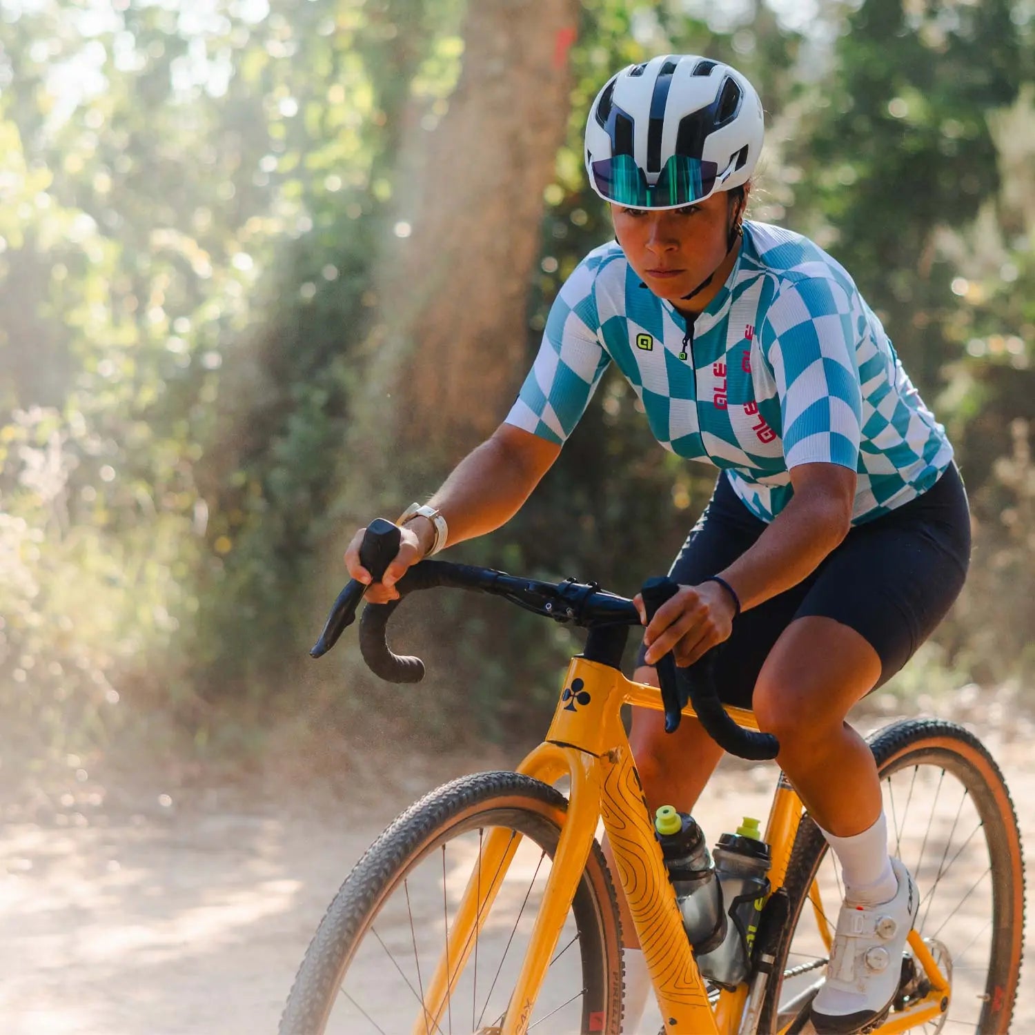 Ale Clothing Multiverso 2.0 PR-E Ladies Short Sleeves Jersey Cyan - FREE UK Shipping, FREE 365 Day Returns | Moto Central