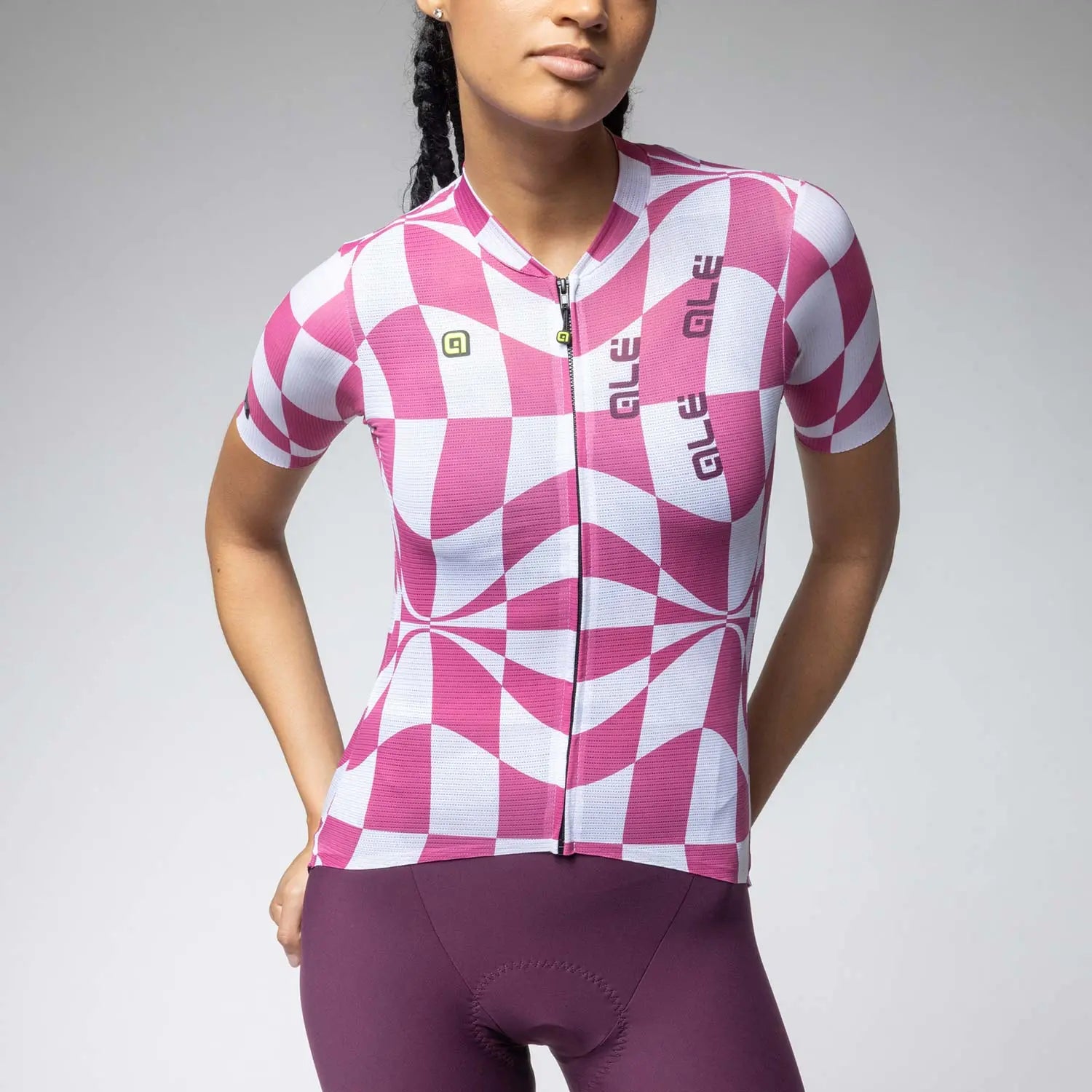 Ale Clothing Multiverso 2.0 PR-E Ladies Short Sleeves Jersey Pink - FREE UK Shipping, FREE 365 Day Returns | Moto Central