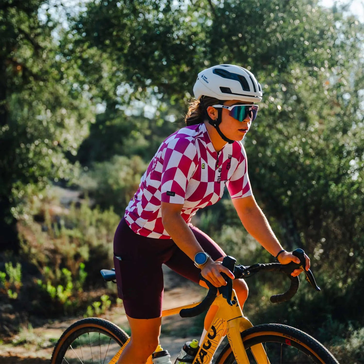 Ale Clothing Multiverso 2.0 PR-E Ladies Short Sleeves Jersey Pink - FREE UK Shipping, FREE 365 Day Returns | Moto Central