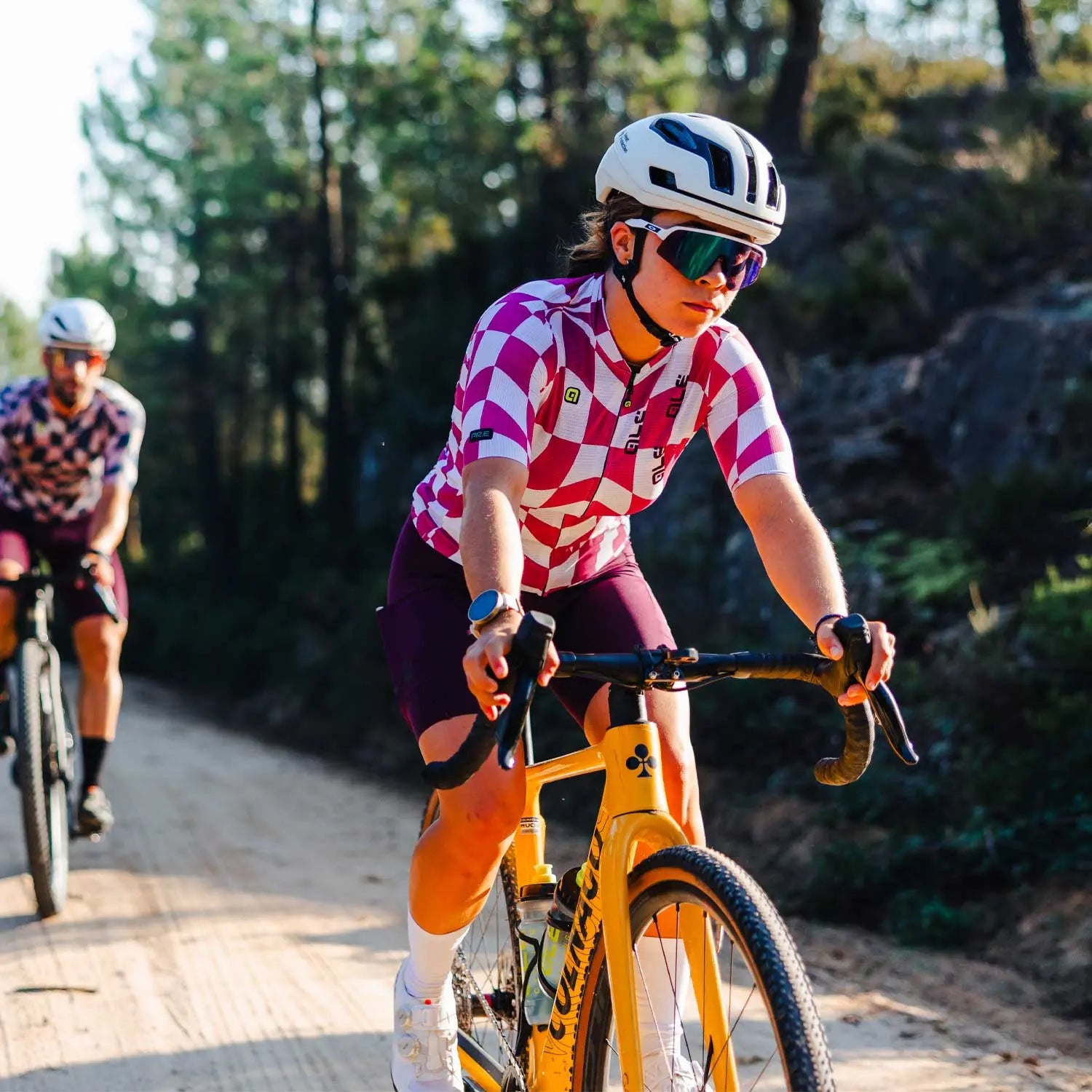 Ale Clothing Multiverso 2.0 PR-E Ladies Short Sleeves Jersey Pink - FREE UK Shipping, FREE 365 Day Returns | Moto Central