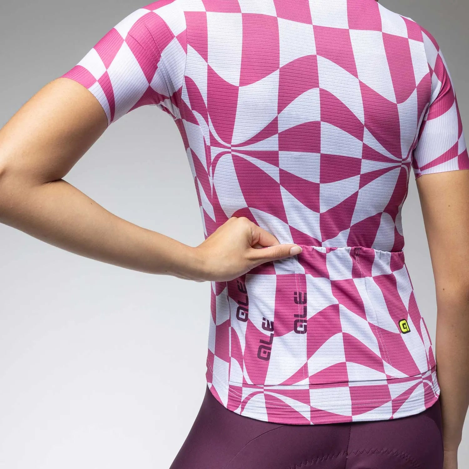 Ale Clothing Multiverso 2.0 PR-E Ladies Short Sleeves Jersey Pink - FREE UK Shipping, FREE 365 Day Returns | Moto Central
