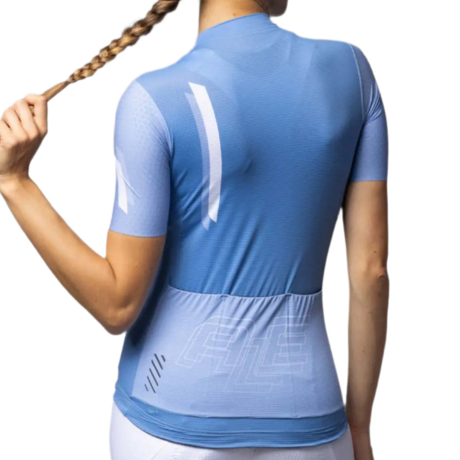 Ale Clothing Follow Me PR-E Ladies Short Sleeves Jersey Blue - FREE UK Shipping, FREE 365 Day Returns | Moto Central