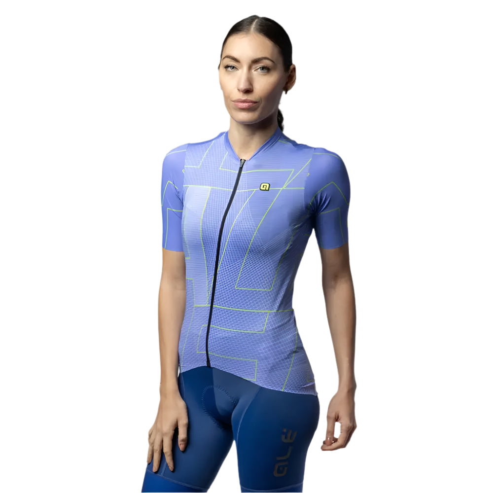 Ale Clothing Synergy PR-E Ladies Short Sleeves Jersey Light / Blue - FREE UK Shipping, FREE 365 Day Returns | Moto Central