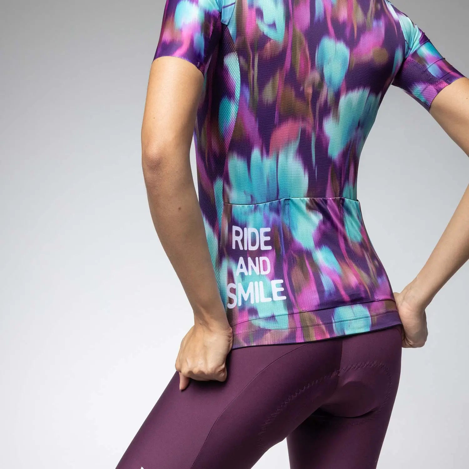 Ale Clothing Jardin 2.0 PR-E Ladies Short Sleeves Jersey Purple - FREE UK Shipping, FREE 365 Day Returns | Moto Central