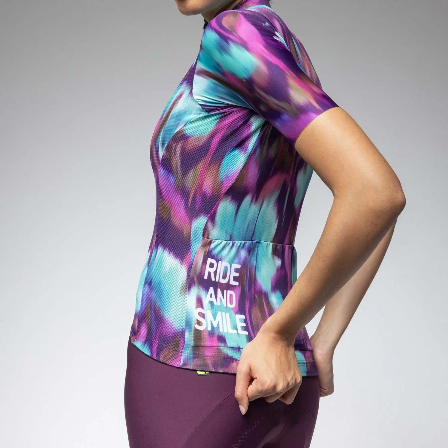 Ale Clothing Jardin 2.0 PR-E Ladies Short Sleeves Jersey Purple - FREE UK Shipping, FREE 365 Day Returns | Moto Central