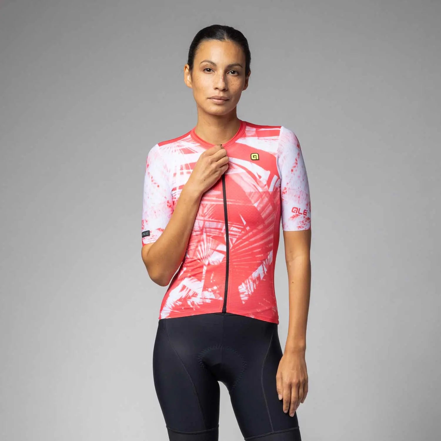 Ale Clothing Palm PR-E Ladies Short Sleeves Jersey Fluo Pink - FREE UK Shipping, FREE 365 Day Returns | Moto Central