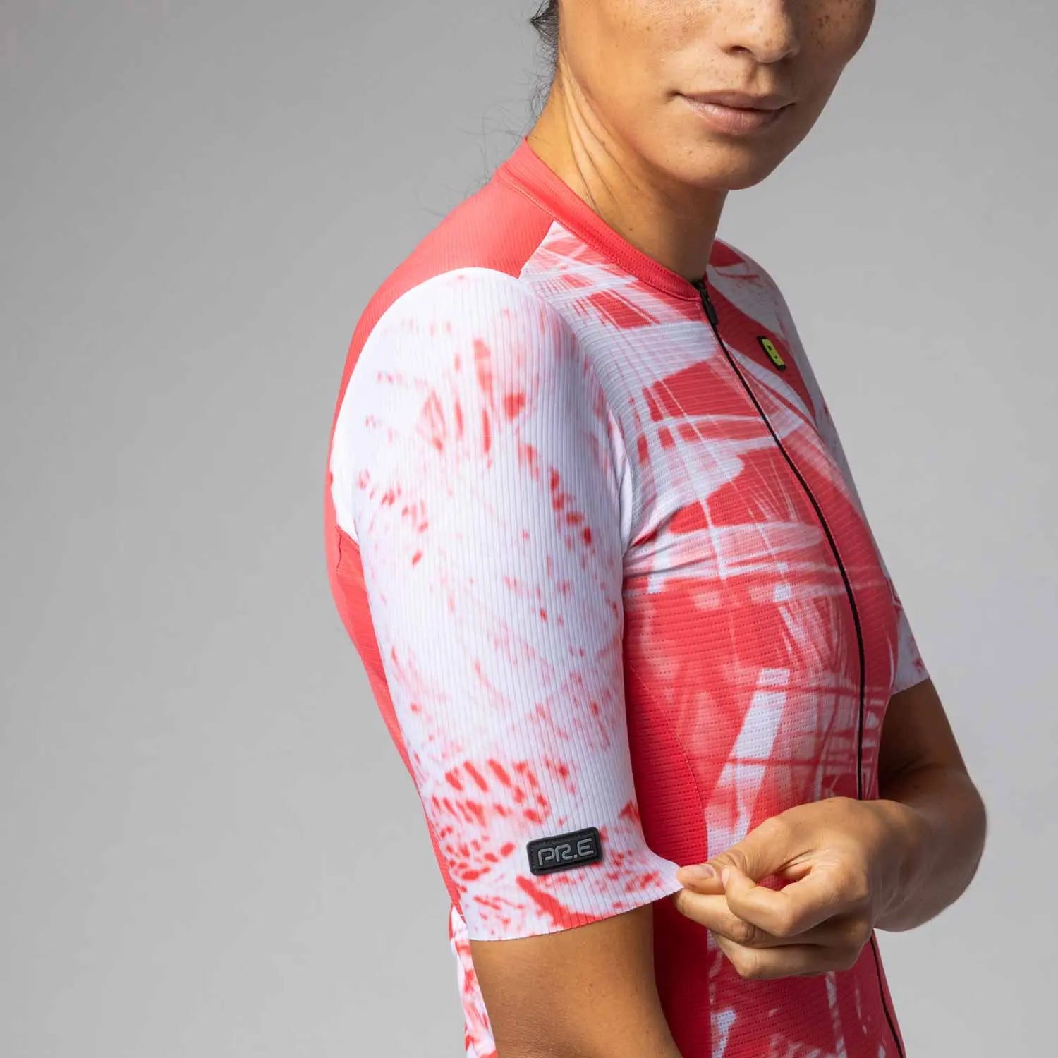 Ale Clothing Palm PR-E Ladies Short Sleeves Jersey Fluo Pink - FREE UK Shipping, FREE 365 Day Returns | Moto Central