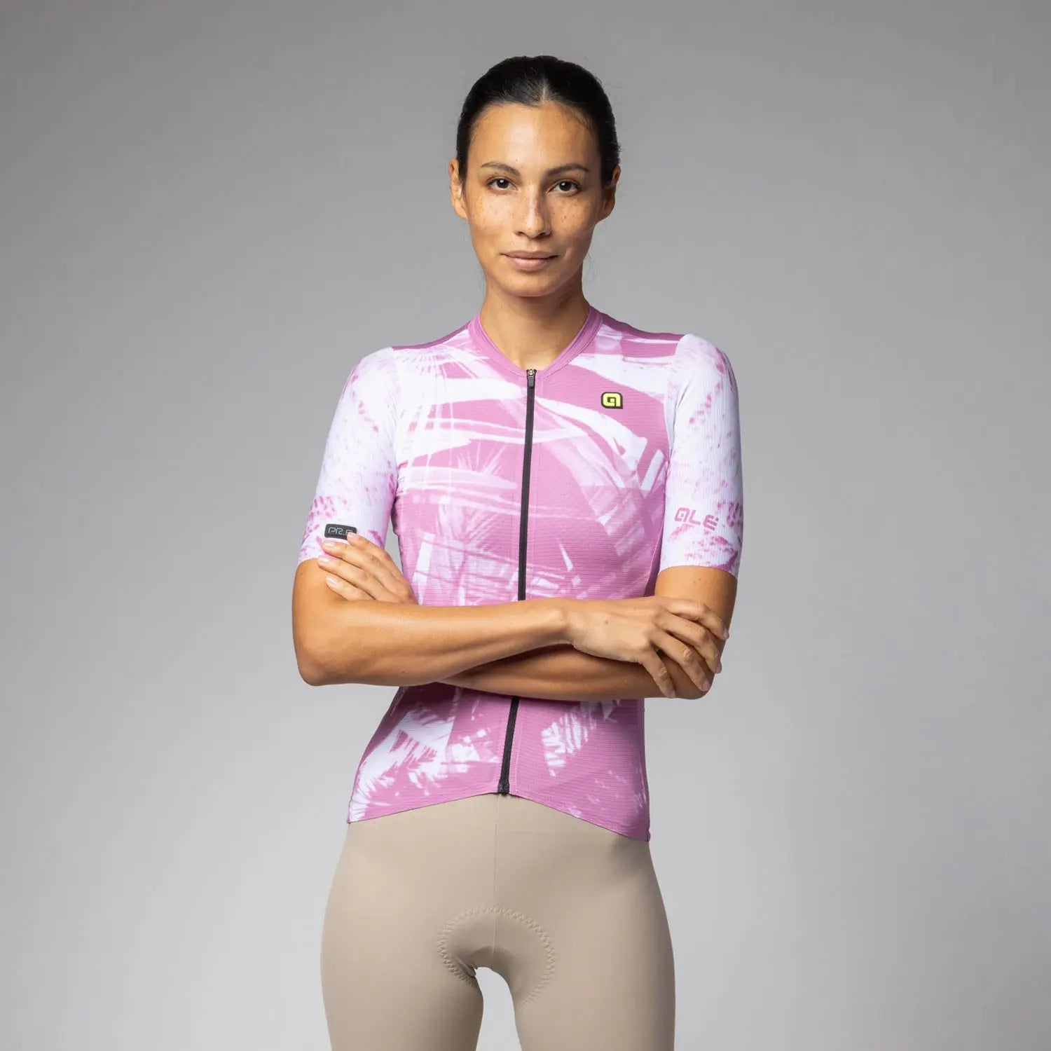 Ale Clothing Palm PR-E Ladies Short Sleeves Jersey Pink - FREE UK Shipping, FREE 365 Day Returns | Moto Central