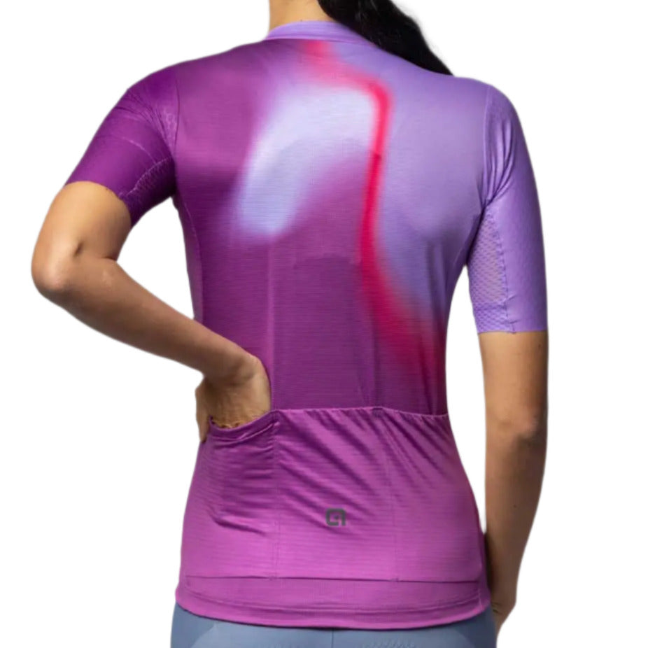 Ale Clothing Flash PR-E Ladies Short Sleeves Jersey Purple - FREE UK Shipping, FREE 365 Day Returns | Moto Central