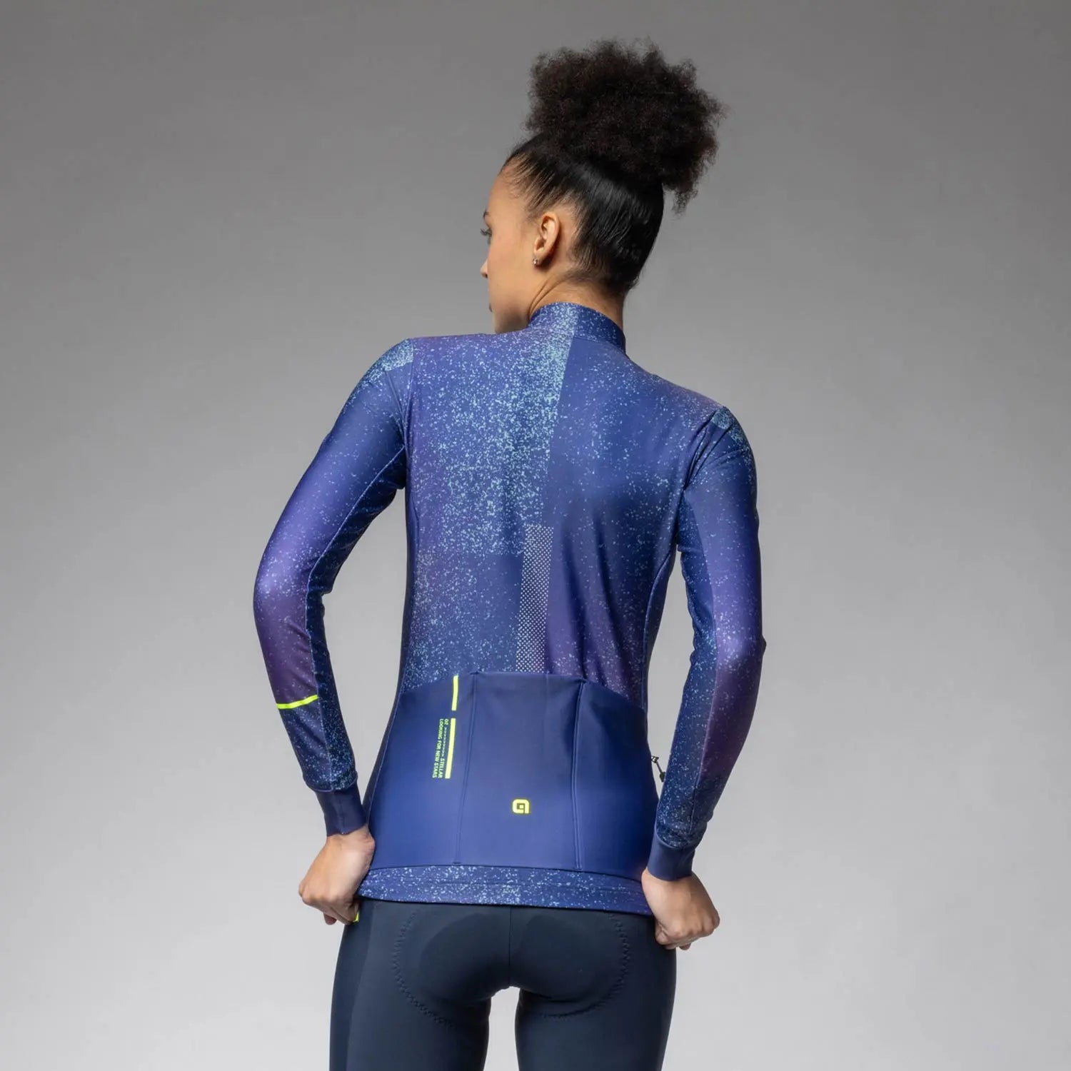 Ale Clothing Stellar PR-E Ladies Long Sleeves Jersey Navy - FREE UK Shipping, FREE 365 Day Returns | Moto Central