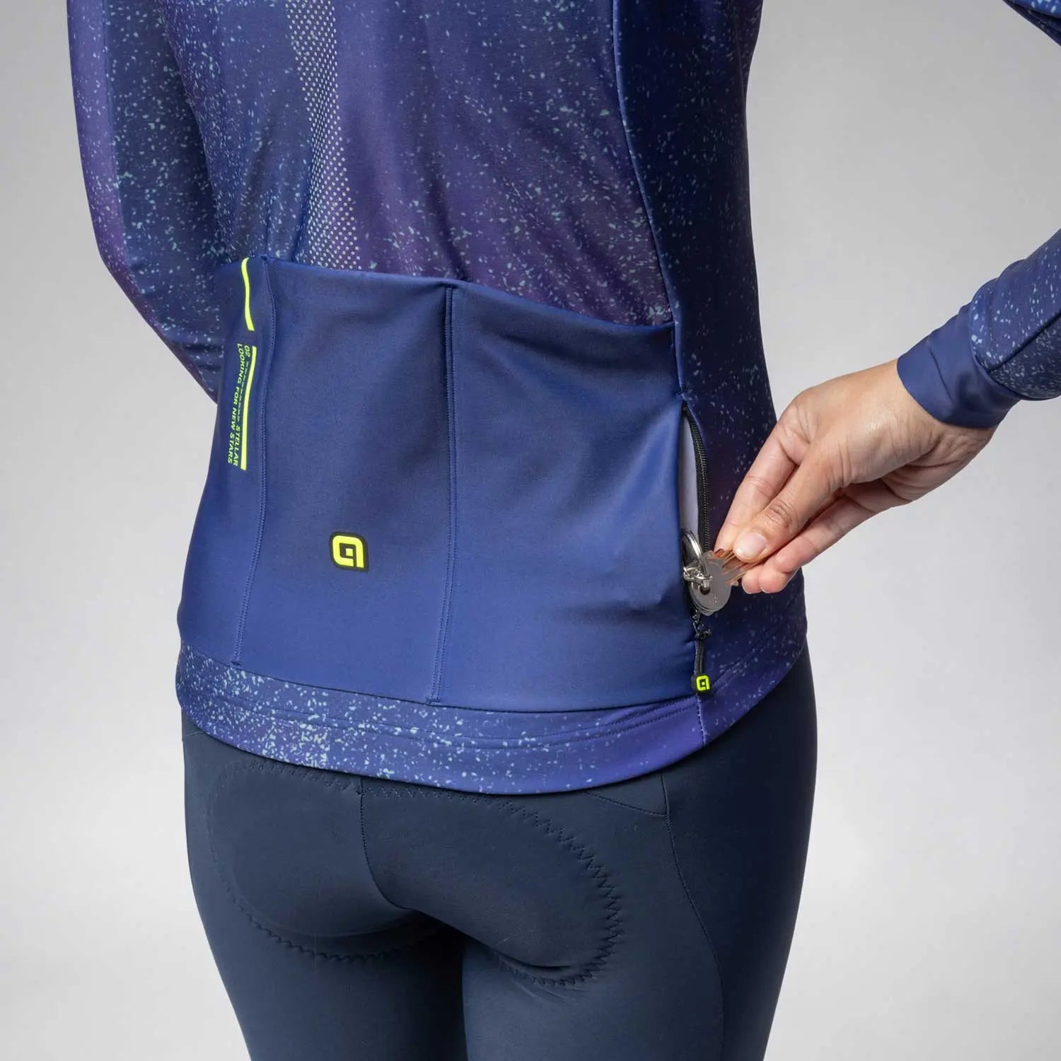 Ale Clothing Stellar PR-E Ladies Long Sleeves Jersey Navy - FREE UK Shipping, FREE 365 Day Returns | Moto Central