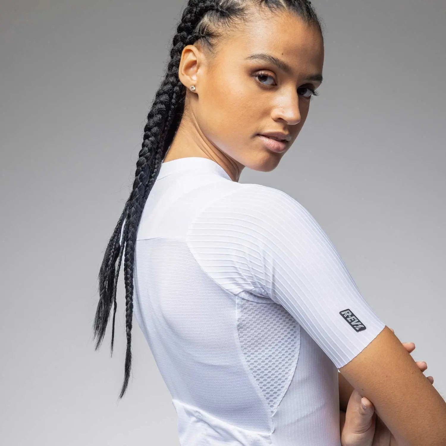 Ale Clothing Sprinter 2.0 R-EV1 Ladies Short Sleeves Jersey White - FREE UK Shipping, FREE 365 Day Returns | Moto Central