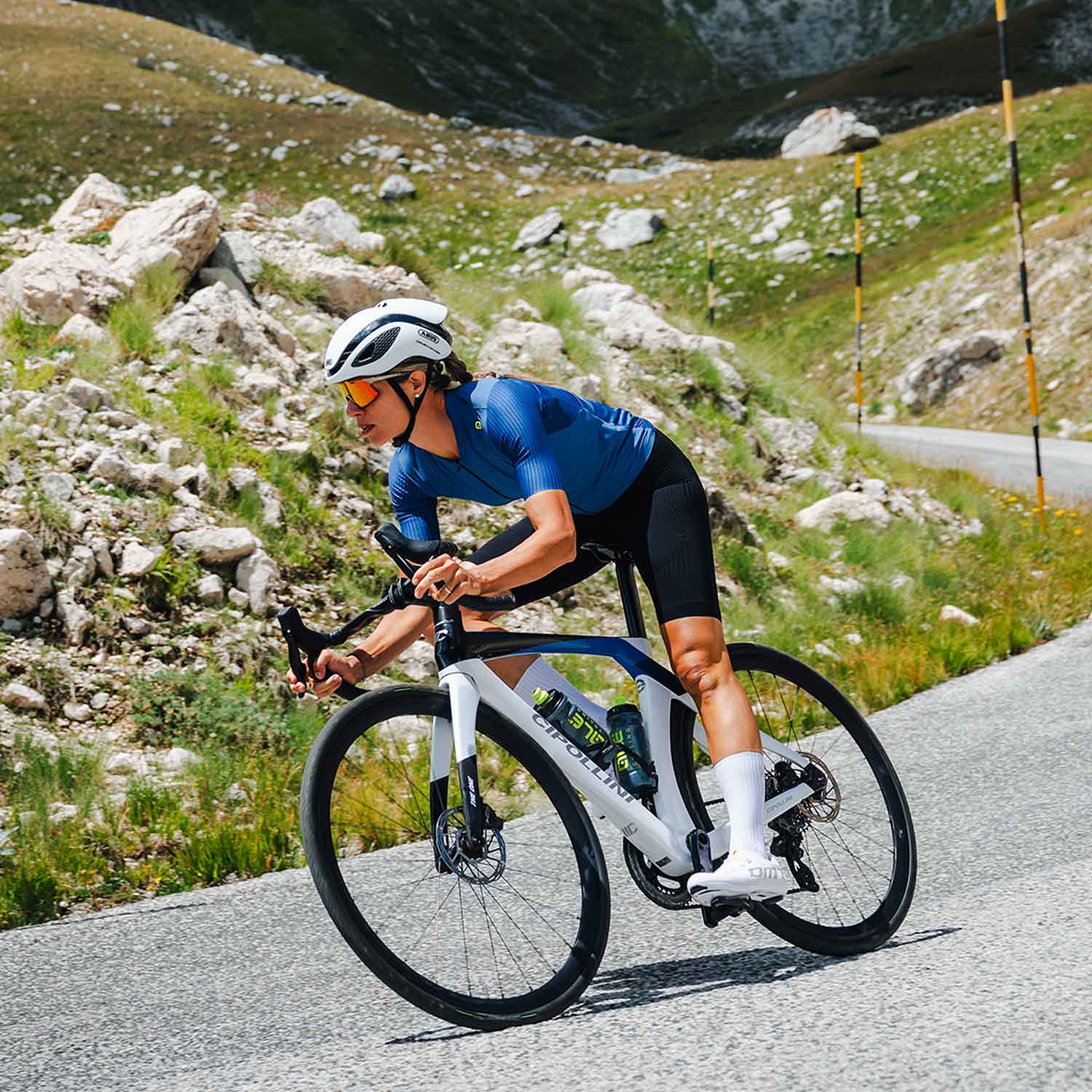 Ale Clothing Sprinter 2.0 R-EV1 Ladies Short Sleeves Jersey Blue - FREE UK Shipping, FREE 365 Day Returns | Moto Central