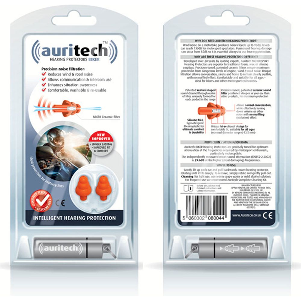 Auritech Hearing Protectors Orange
