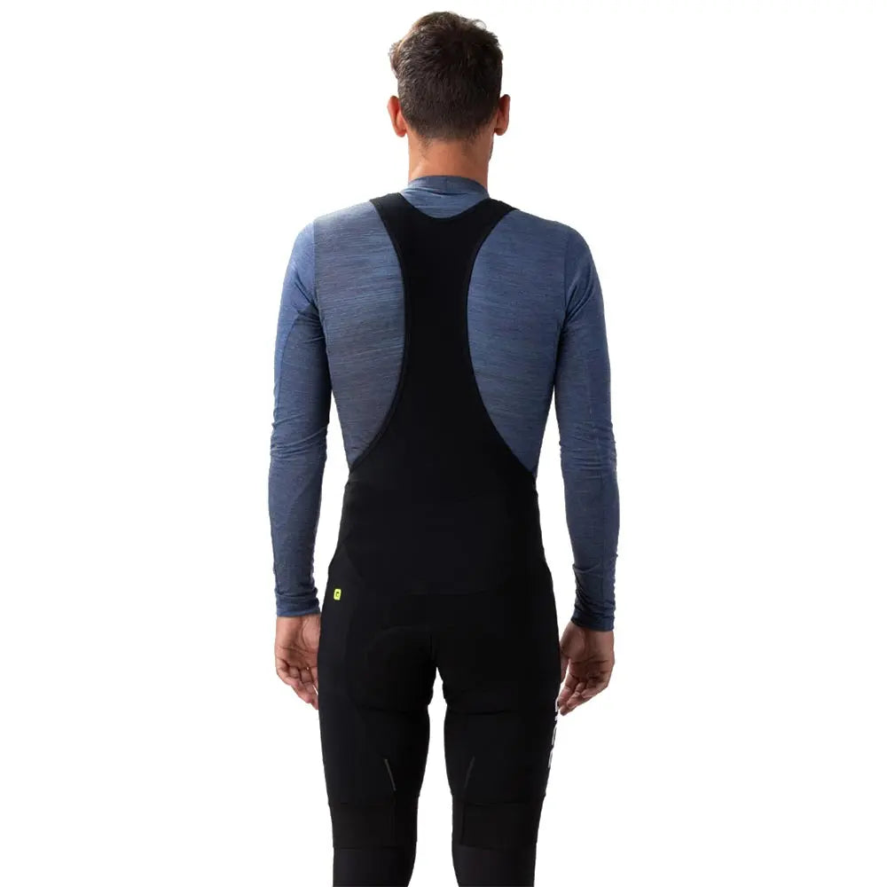 Ale Clothing Winter Solid Bib Shorts Black / White - FREE UK Shipping, FREE 365 Day Returns | Moto Central