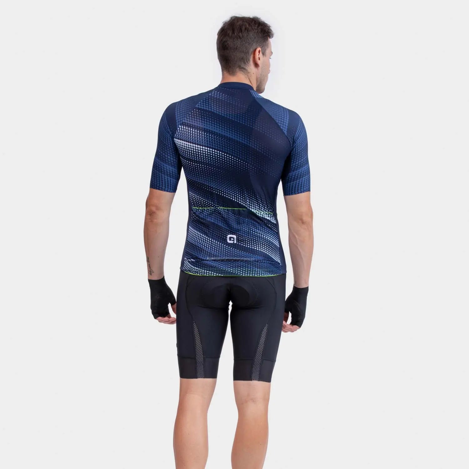 Ale Clothing Green Speed PR-R Short Sleeves Jersey Blue - FREE UK Shipping, FREE 365 Day Returns | Moto Central