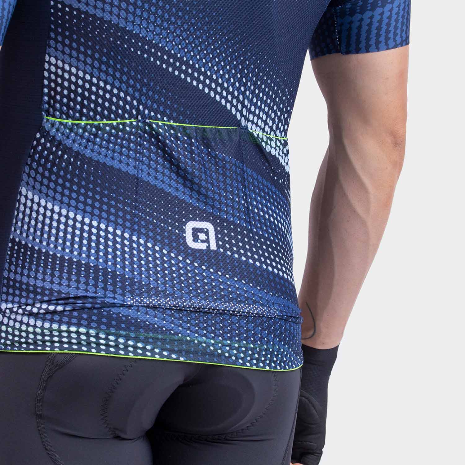 Ale Clothing Green Speed PR-R Short Sleeves Jersey Blue - FREE UK Shipping, FREE 365 Day Returns | Moto Central