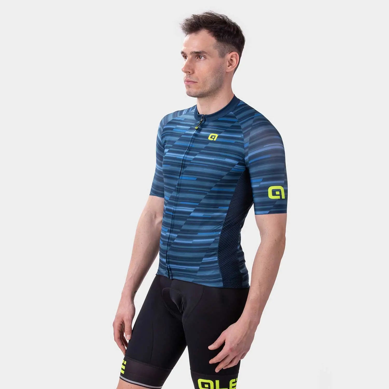 Ale Clothing Step Solid Short Sleeves Jersey Blue - FREE UK Shipping, FREE 365 Day Returns | Moto Central