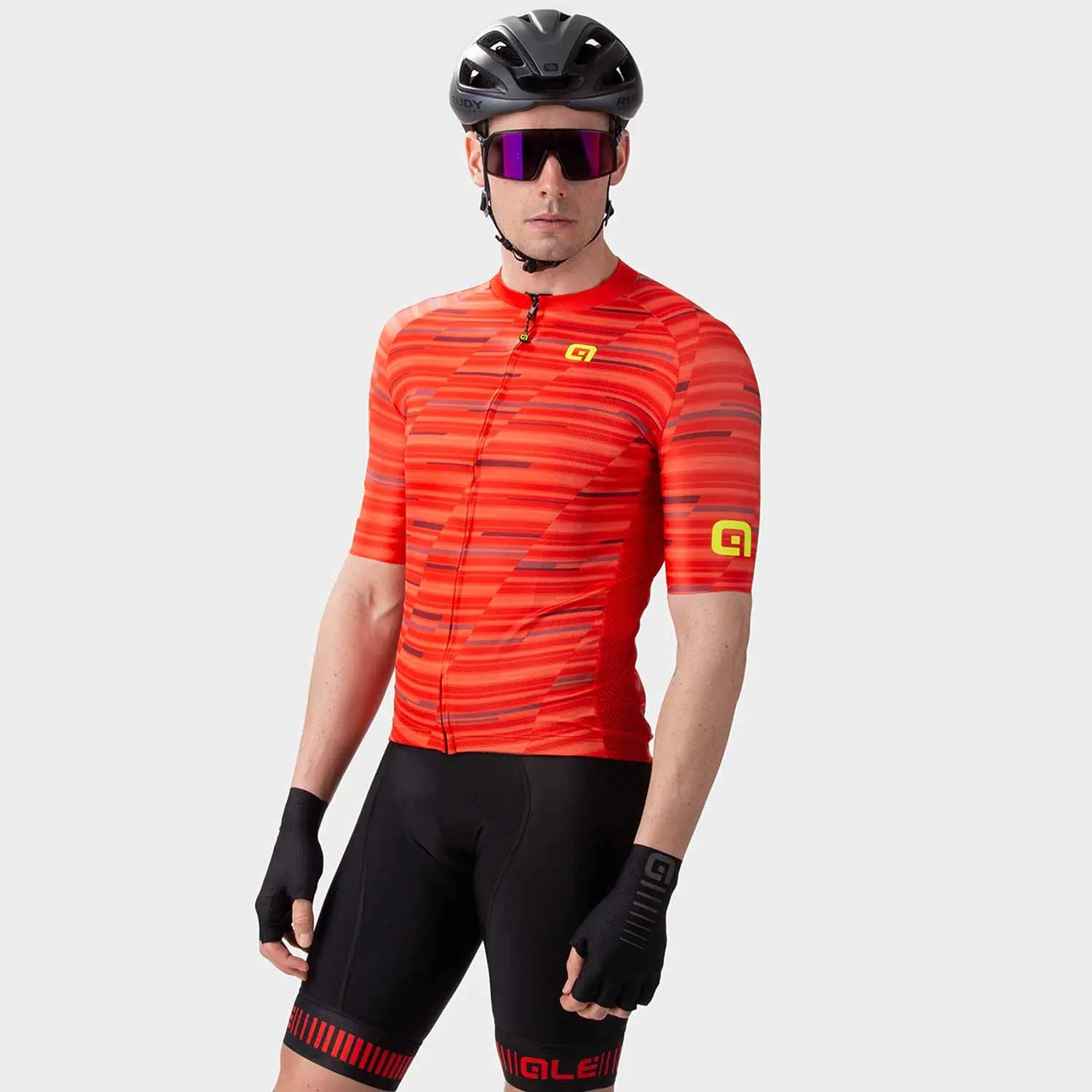 Ale Clothing Step Solid Short Sleeves Jersey Red - FREE UK Shipping, FREE 365 Day Returns | Moto Central