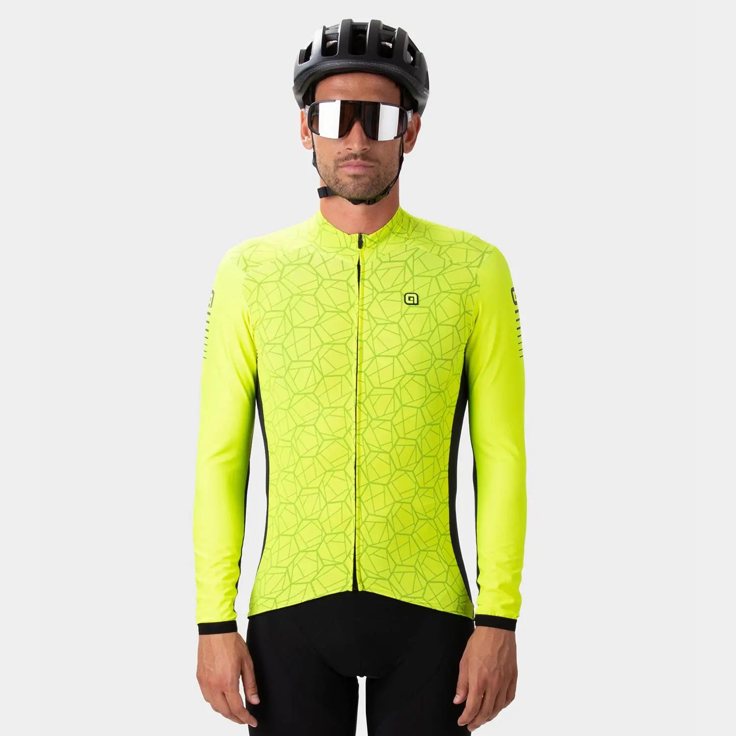 Ale Clothing Velocity R-EV1 Long Sleeves Jersey Yellow - FREE UK Shipping, FREE 365 Day Returns | Moto Central