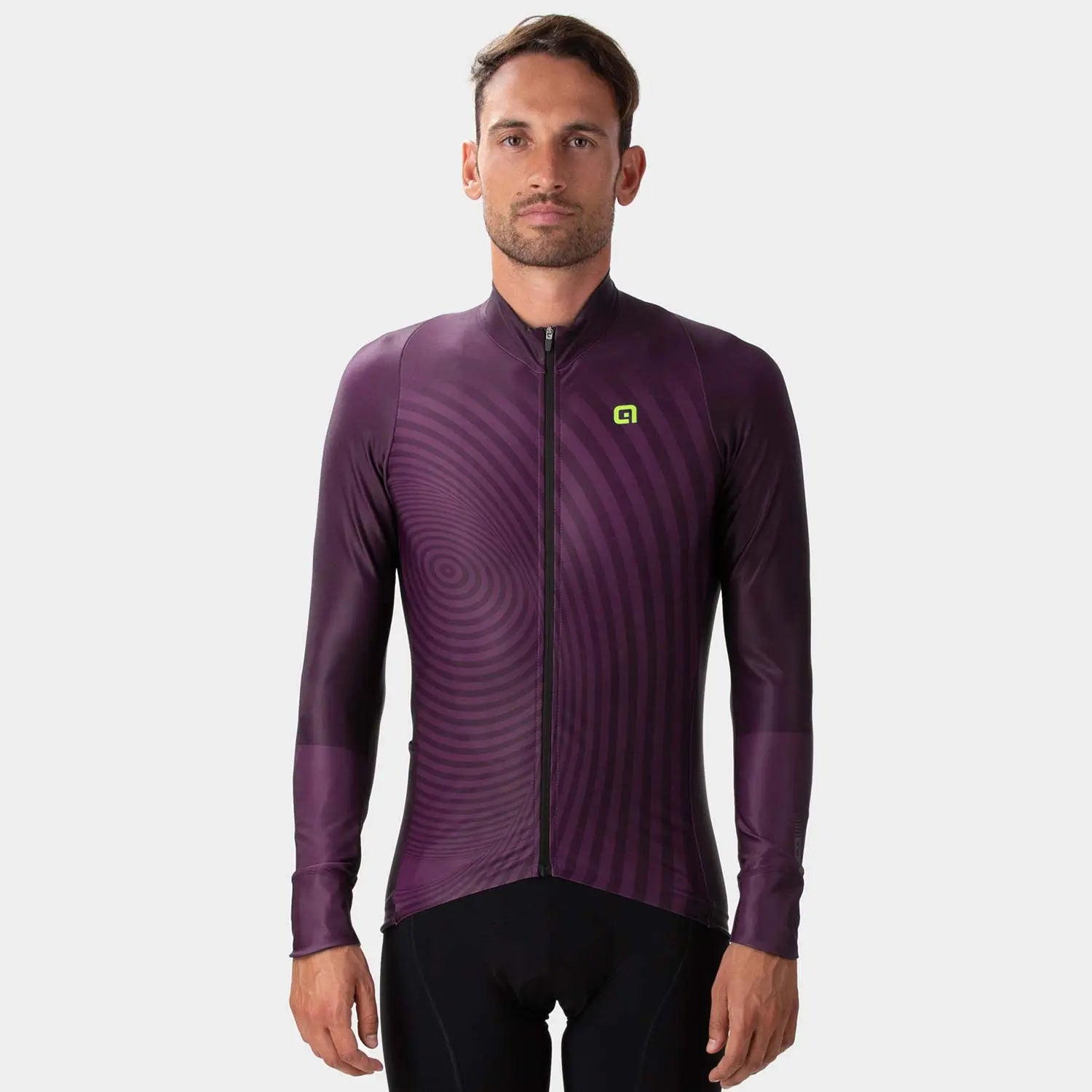 Ale Clothing Green Digital PR-R Long Sleeves Jersey Burgundy - FREE UK Shipping, FREE 365 Day Returns | Moto Central