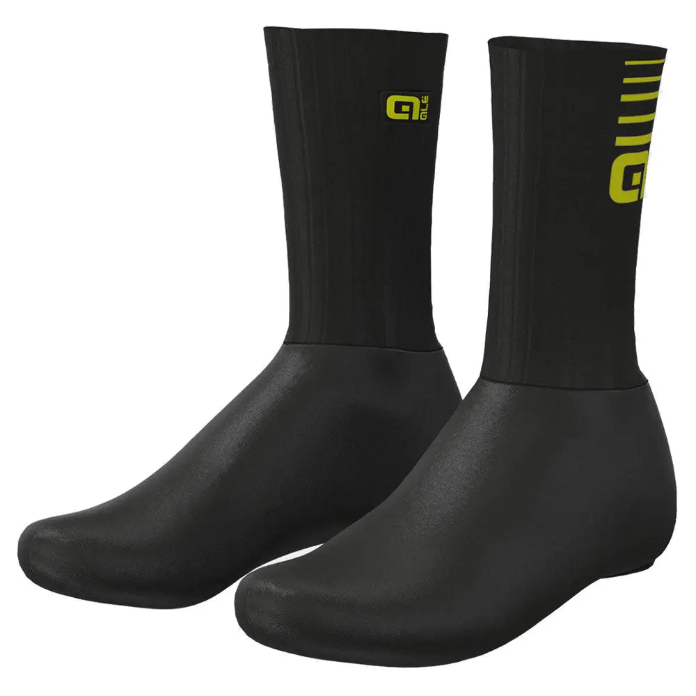 Ale Clothing Whizzy Winter Shoe Covers Black / Yellow - FREE UK Shipping, FREE 365 Day Returns | Moto Central