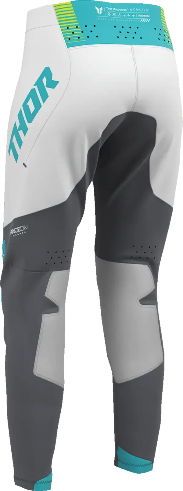 Thor Sportmode Velocity Ladies MX Textile Trouser Grey / Aqua - FREE UK Shipping, FREE 365 Day Returns | Moto Central