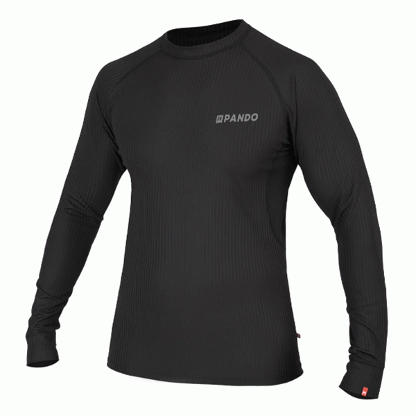 Pando Moto Vapor Coolmax Base Layer Top Black FREE UK Delivery, FREE 365 Day Returns | Moto Central