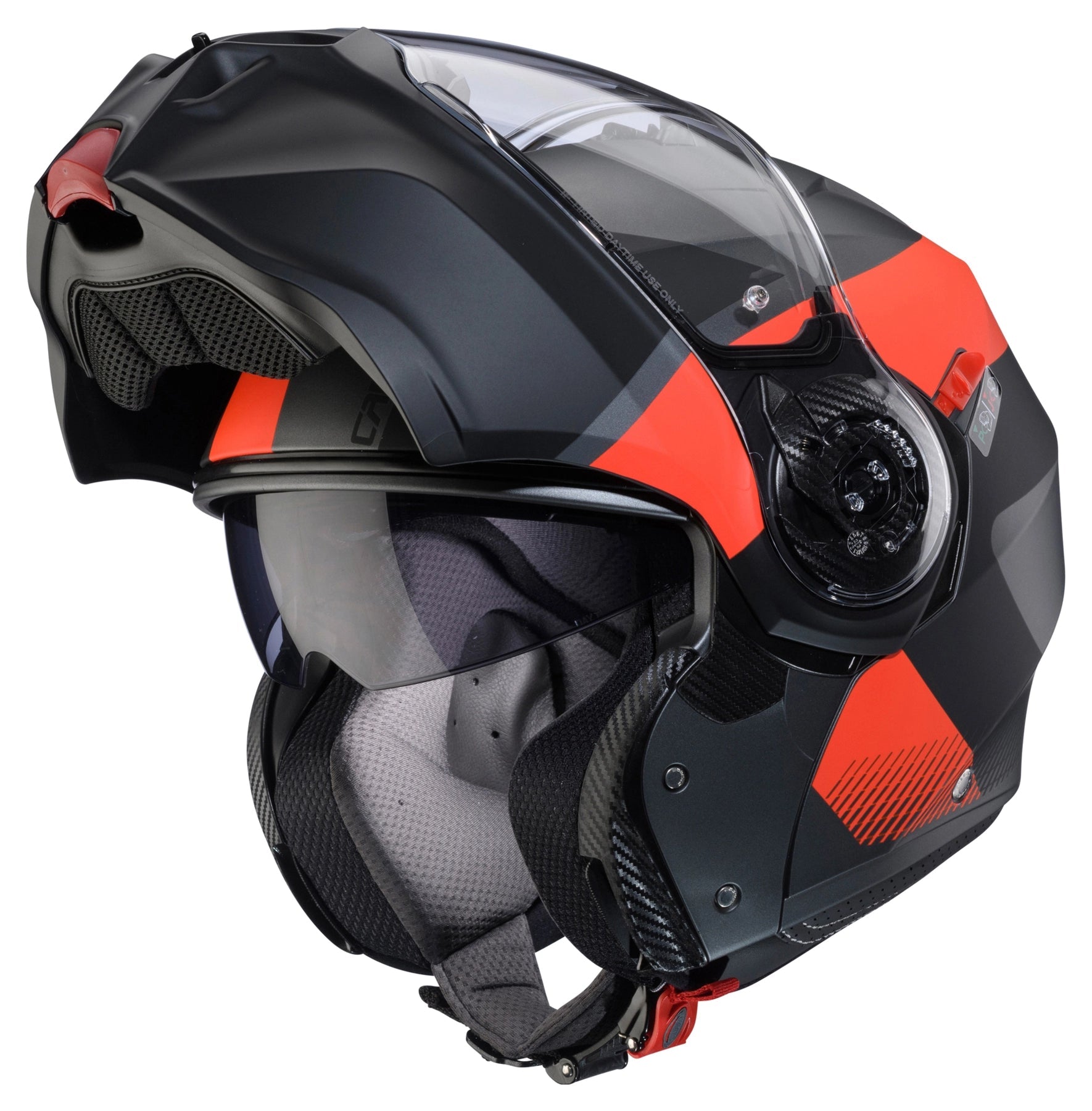 Caberg Duke Evo Indy Matt Gun Metal / Fluo Red / Black