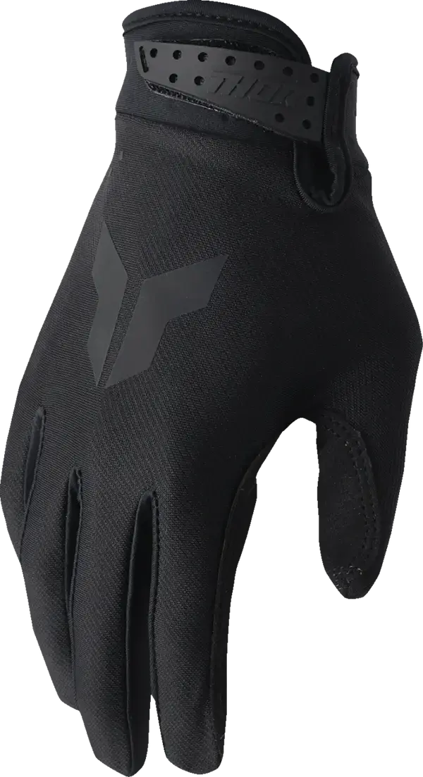 Thor Launchmode Split Youth Textile Gloves Black - FREE UK Shipping, FREE 365 Day Returns | Moto Central