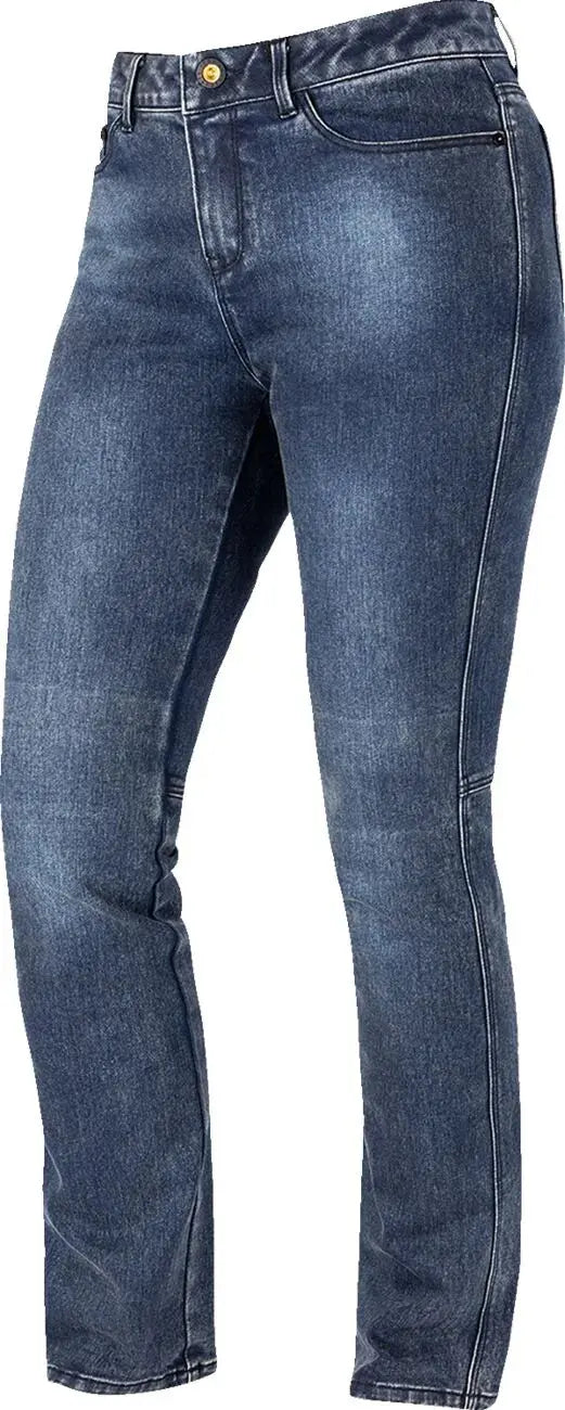 Icon Tuscadero 3 Ladies Denim Jeans Blue - FREE UK Shipping, FREE 365 Day Returns | Moto Central