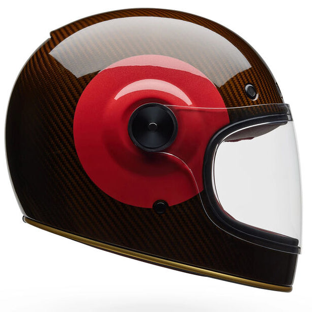 Bell Bullitt GT Carbon TT ECE 22.06 Gloss Red / Gold  - FREE UK Shipping, FREE 365 Day Returns | Moto Central