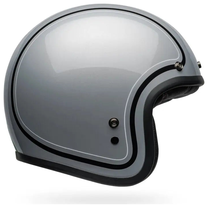 Bell Custom 500 Chief ECE 22.06 Grey open-face motorcycle helmet, left side profile view