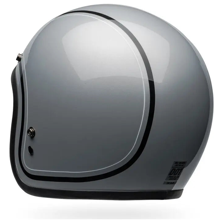 Bell Custom 500 Chief ECE 22.06 Grey open-face motorcycle helmet, right rear three-quarter view