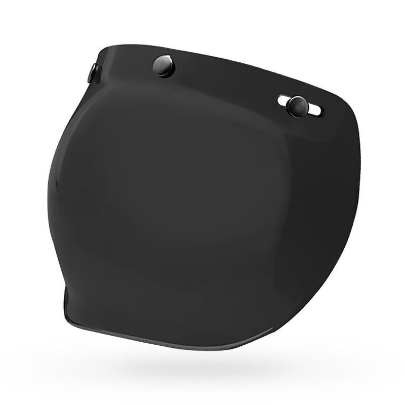 Bell Custom 500 3-Snap Bubble Visor Dark Smoke  - FREE UK Shipping, FREE 365 Day Returns | Moto Central