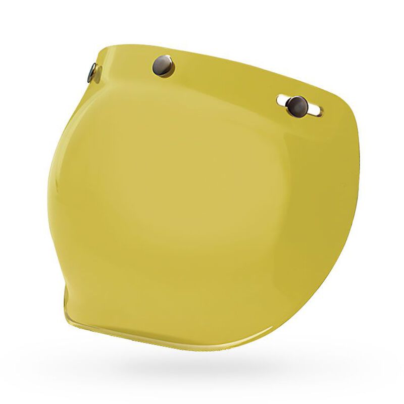 Bell Custom 500 5-Snap Bubble Visor Yellow  - FREE UK Shipping, FREE 365 Day Returns | Moto Central