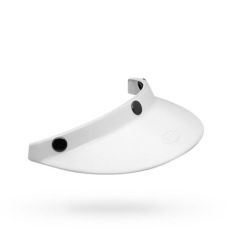 Bell Custom 500 3-Snap 510 Peak White  - FREE UK Shipping, FREE 365 Day Returns | Moto Central