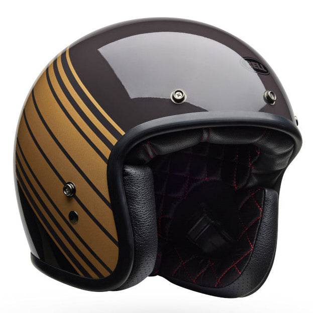 Bell Custom 500 Edge ECE 22.06 Gloss Brown  - FREE UK Shipping, FREE 365 Day Returns | Moto Central
