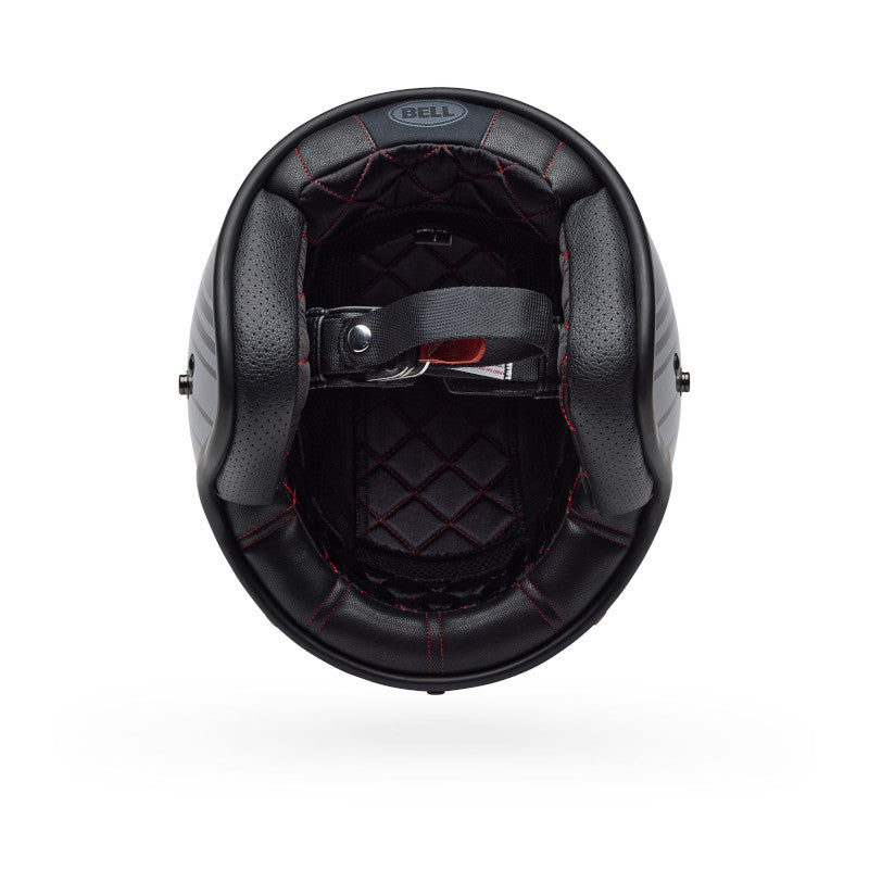Bell Custom 500 Edge ECE 22.06 Gloss Metallic Black / Grey  - FREE UK Shipping, FREE 365 Day Returns | Moto Central