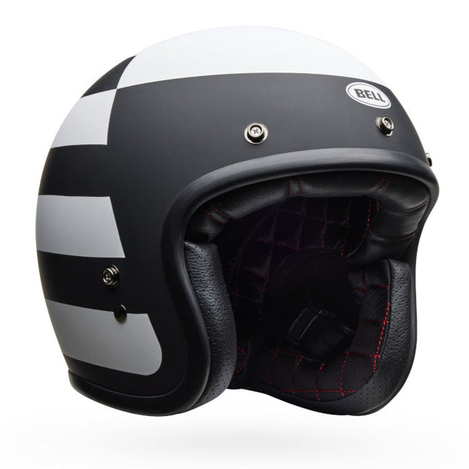 Bell Custom 500 Parlor ECE 22.06 Matt Black / White  - FREE UK Shipping, FREE 365 Day Returns | Moto Central