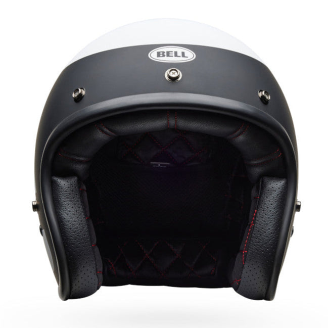 Bell Custom 500 Parlor ECE 22.06 Matt Black / White  - FREE UK Shipping, FREE 365 Day Returns | Moto Central