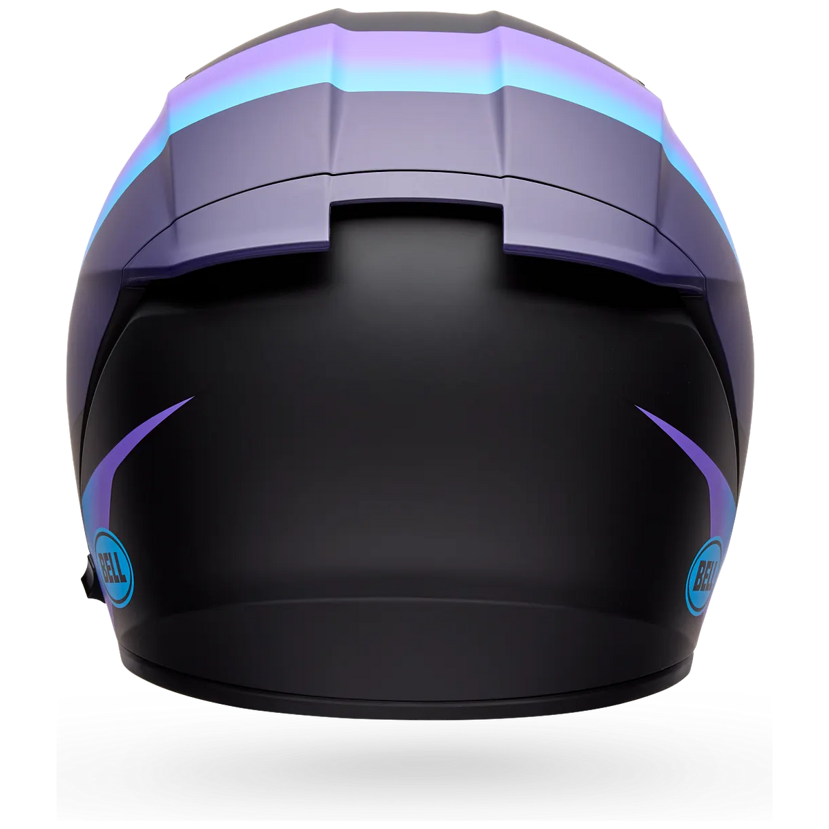 Bell Lithium Passion ECE 22.06 Black / Purple full-face motorcycle helmet, rear view