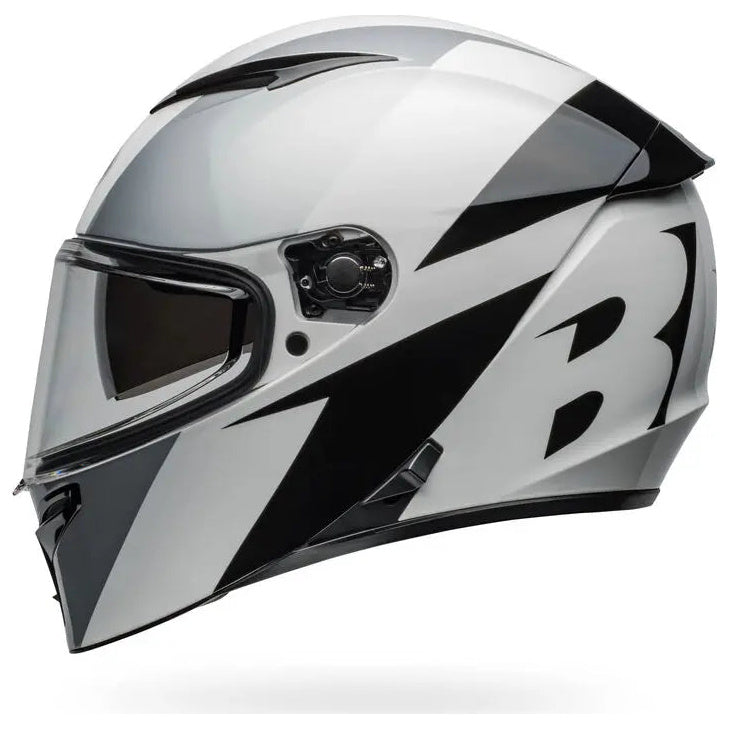 Bell Lithium Shear ECE 22.06 Grey / Retina full-face motorcycle helmet, left-side profile